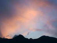 Letztes Wolkenglühen